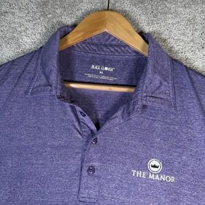 Black Clover Polo Shirt Men's XL Purple‎ Short Sleeve Golf Performance Stretch